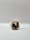 Agate and 925 Silver Ring