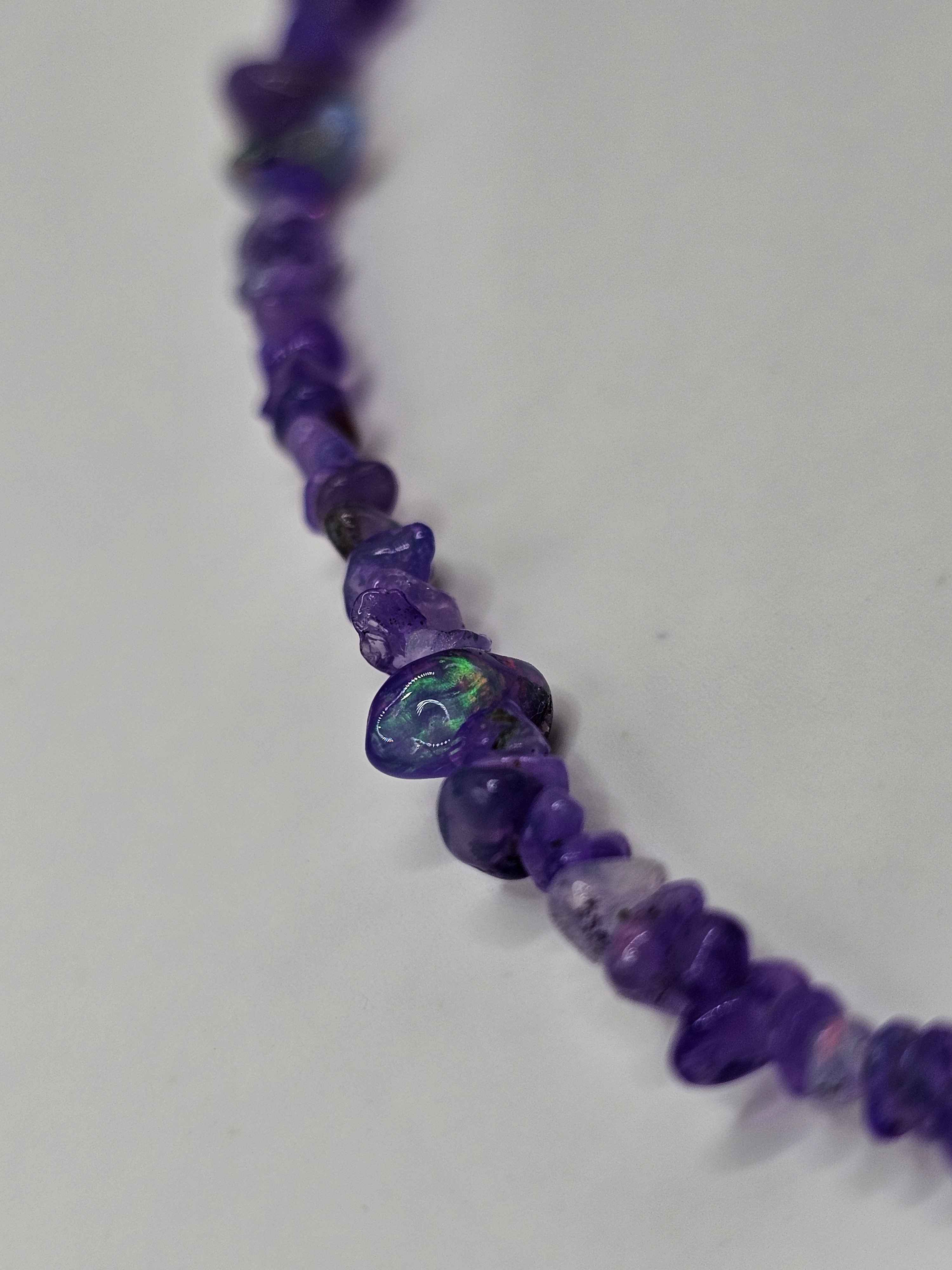 26 CT Ethiopian Fire Opal Necklace 001